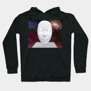 White face with glowing eyes Hoodie